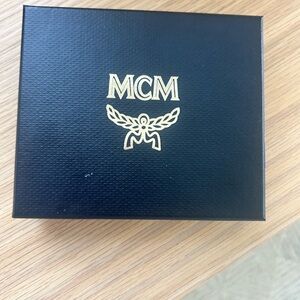 MCM Black wallet and box included